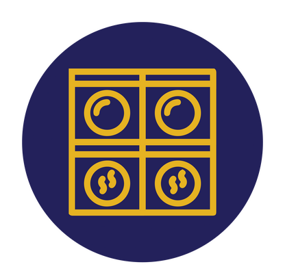 Professional commercial laundry equipment